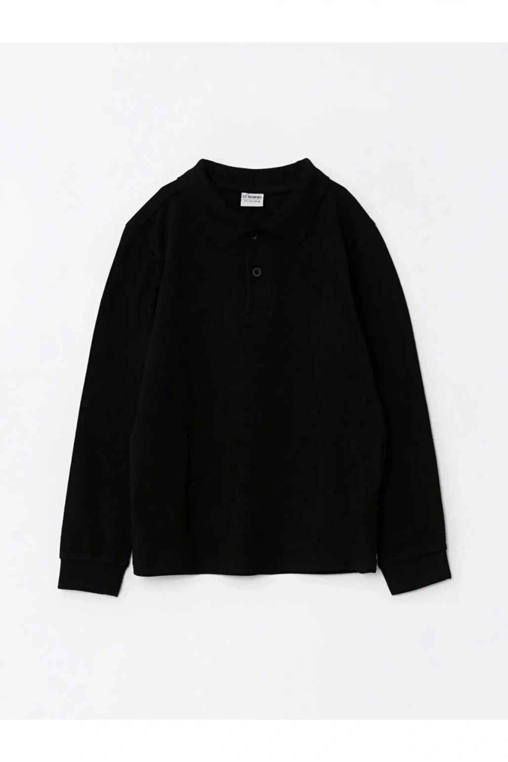 Polo Yaka Basic Uzun Kollu Erkek Çocuk Tişört