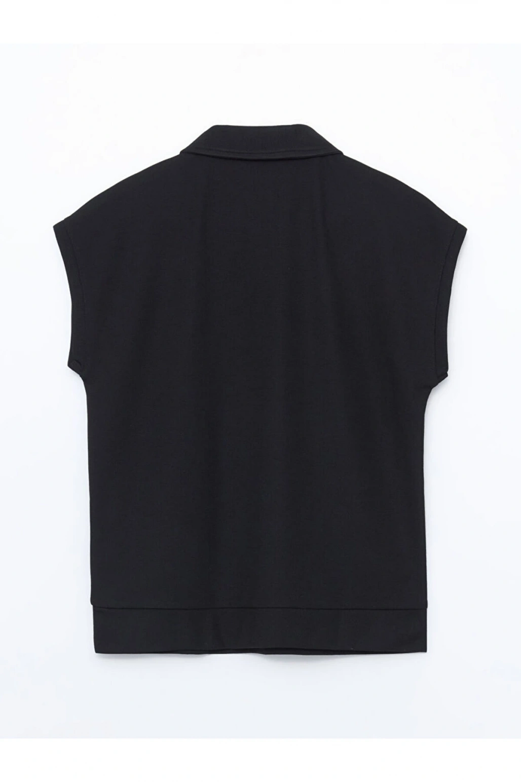 Polo Yaka Dokulu Kadın Tişört