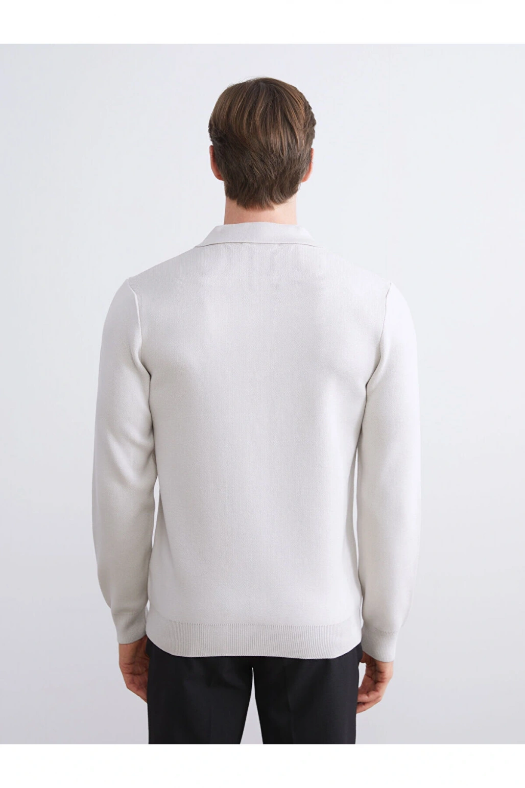 Polo Yaka Erkek Triko Kazak