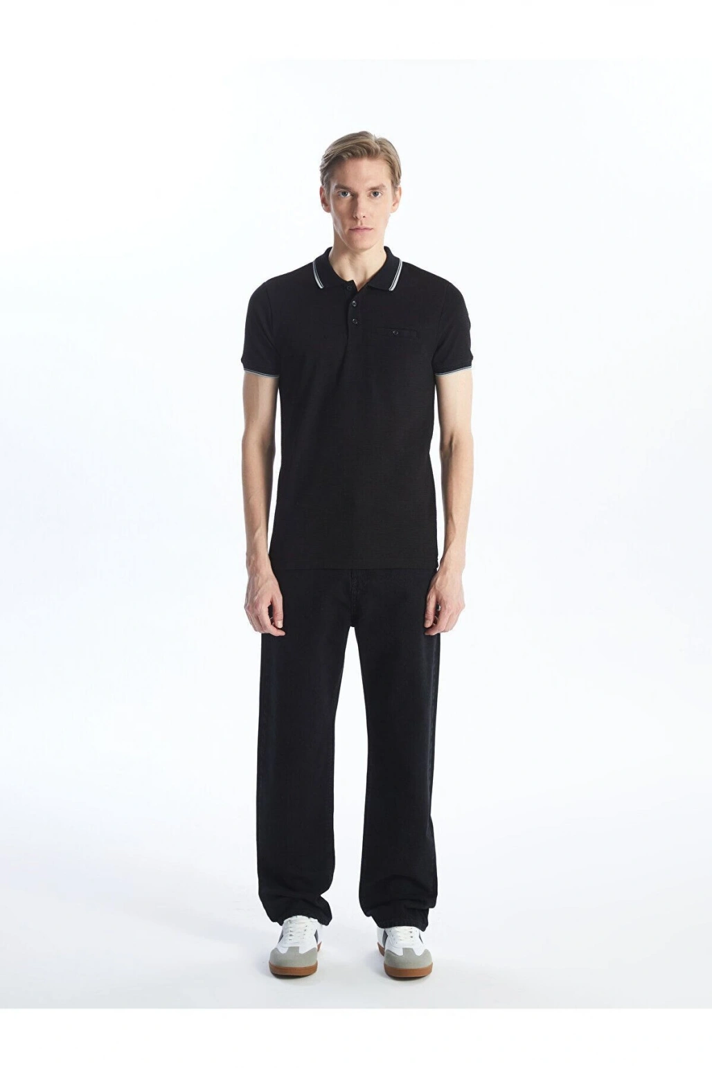 Polo Yaka Kısa Kollu Erkek Tişört