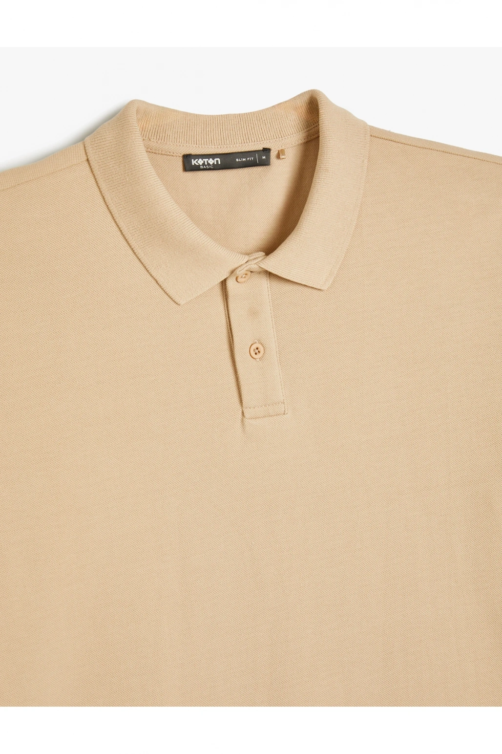 Polo Yaka Tişört Slim Fit Düğmeli Kısa Kollu