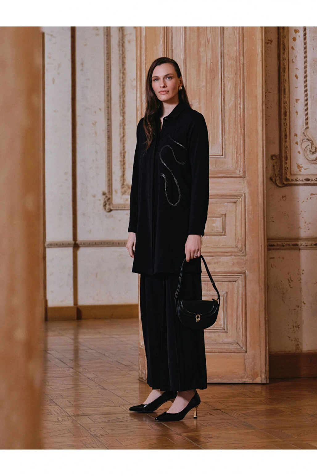 Pul İşlemeli Kadın Gömlek Tunik