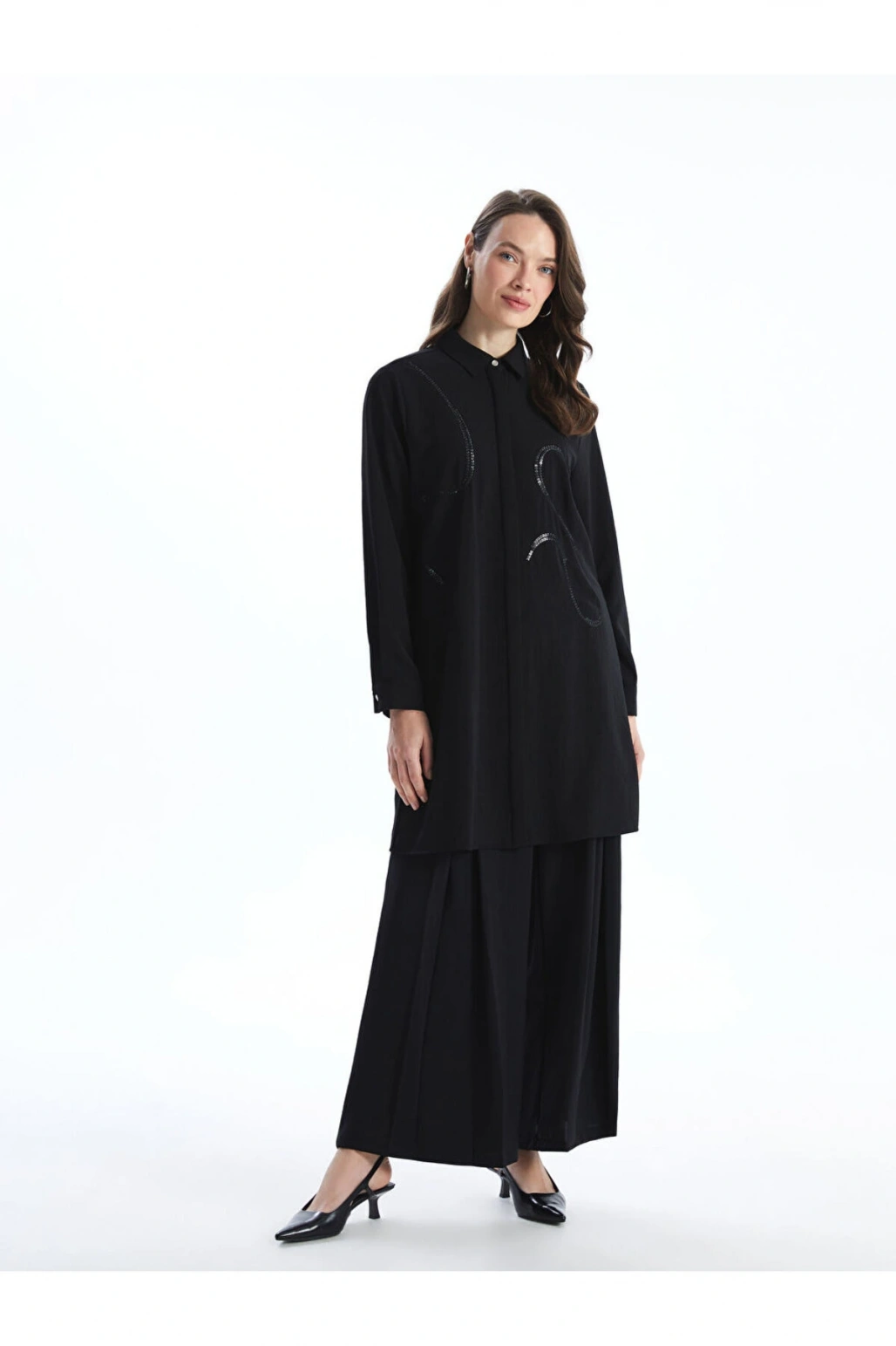 Pul İşlemeli Kadın Gömlek Tunik