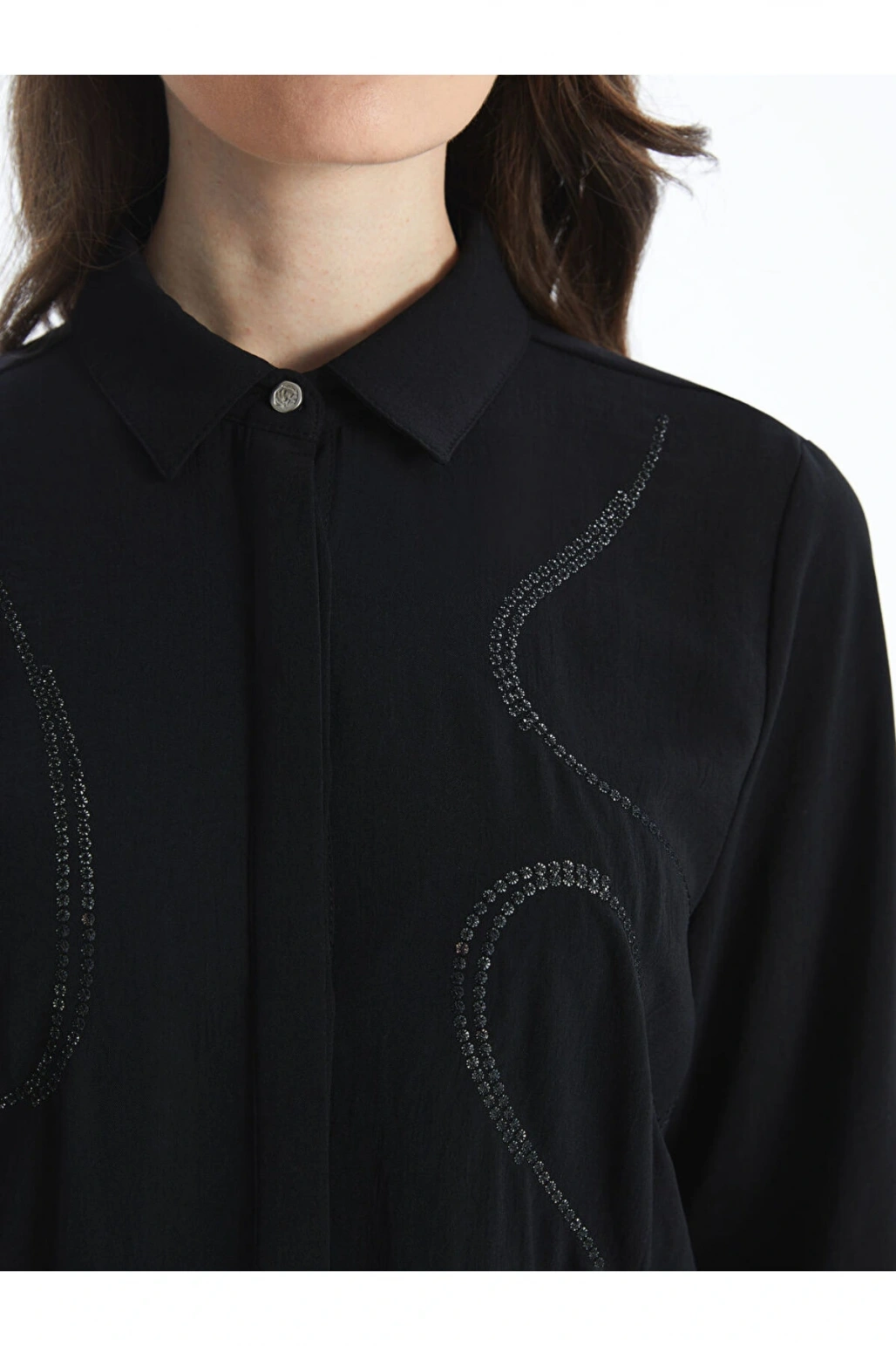 Pul İşlemeli Kadın Gömlek Tunik