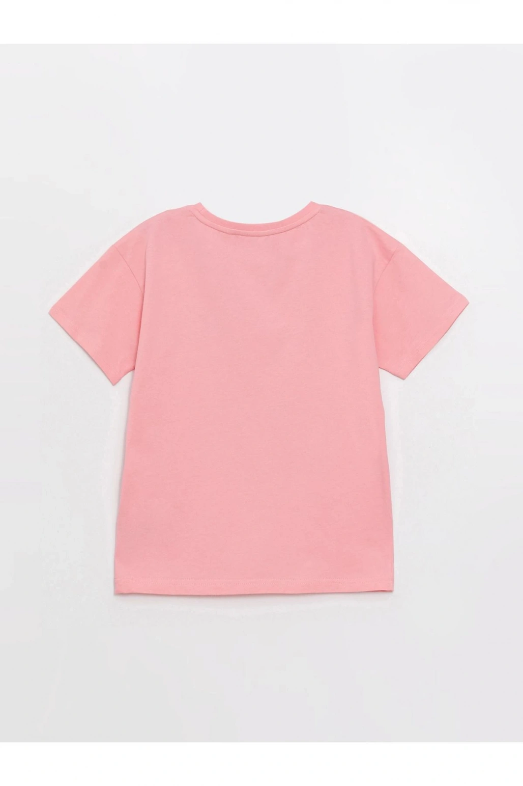 LCW Kids Pembe Rahat Kalıp Bisiklet Yaka Baskılı Erkek Çocuk Tişört