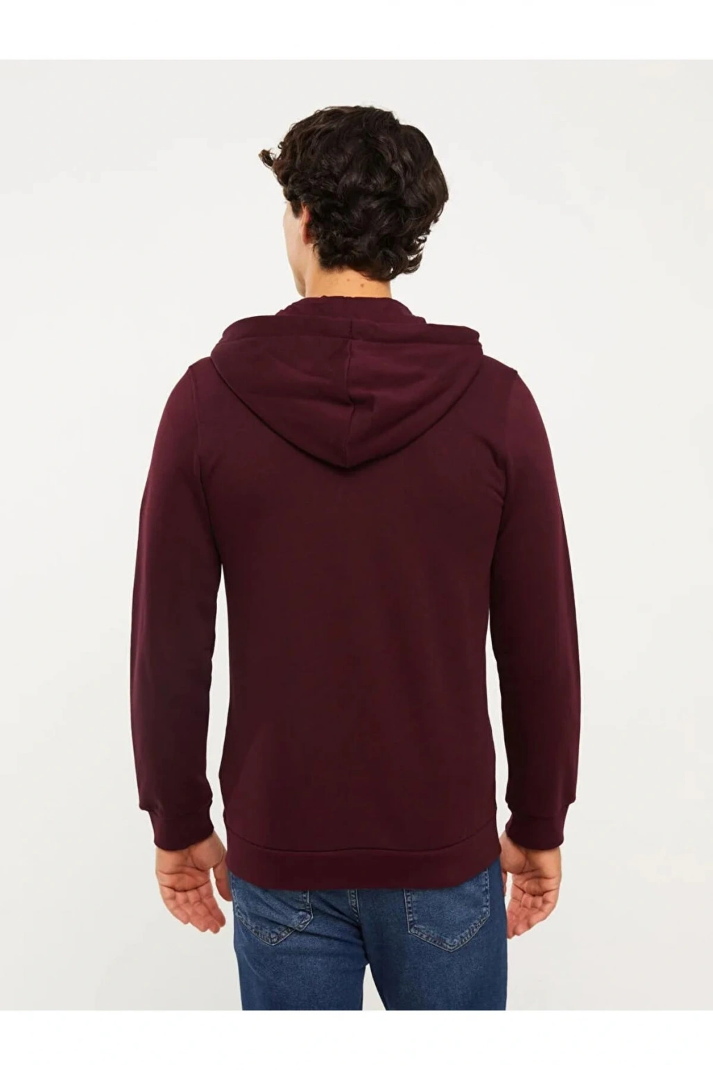 Rahat Kalıp Kapüşonlu Erkek Spor Hırka