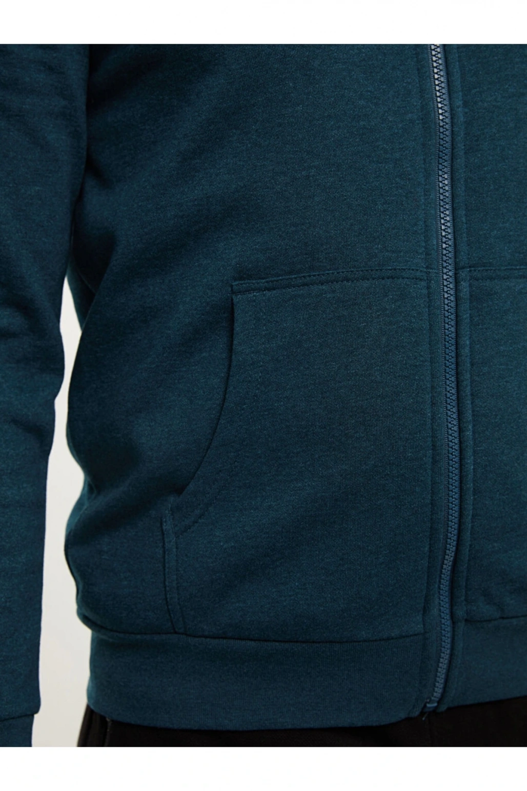 Rahat Kalıp Kapüşonlu Erkek Spor Hırka