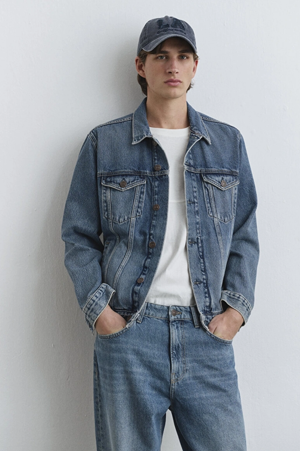 Ray Classic Denim Vintage İndigo Mavisi Jean Ceket