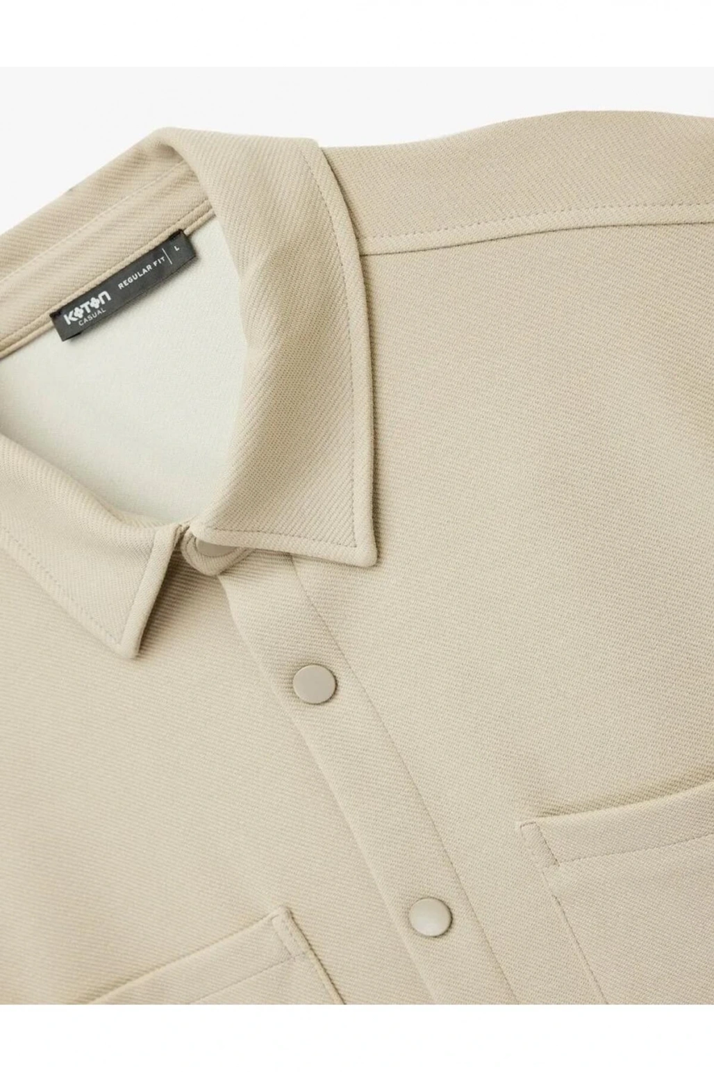 Regular Fit Cepli Çıtçıt Düğme Detaylı Klasik Yaka Uzun Kollu Gömlek Ceket