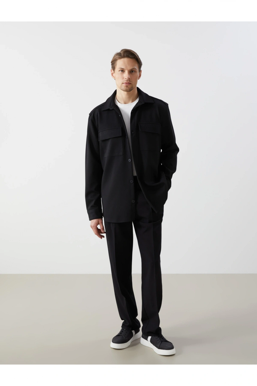 Regular Fit Uzun Kollu Erkek Gömlek Ceket