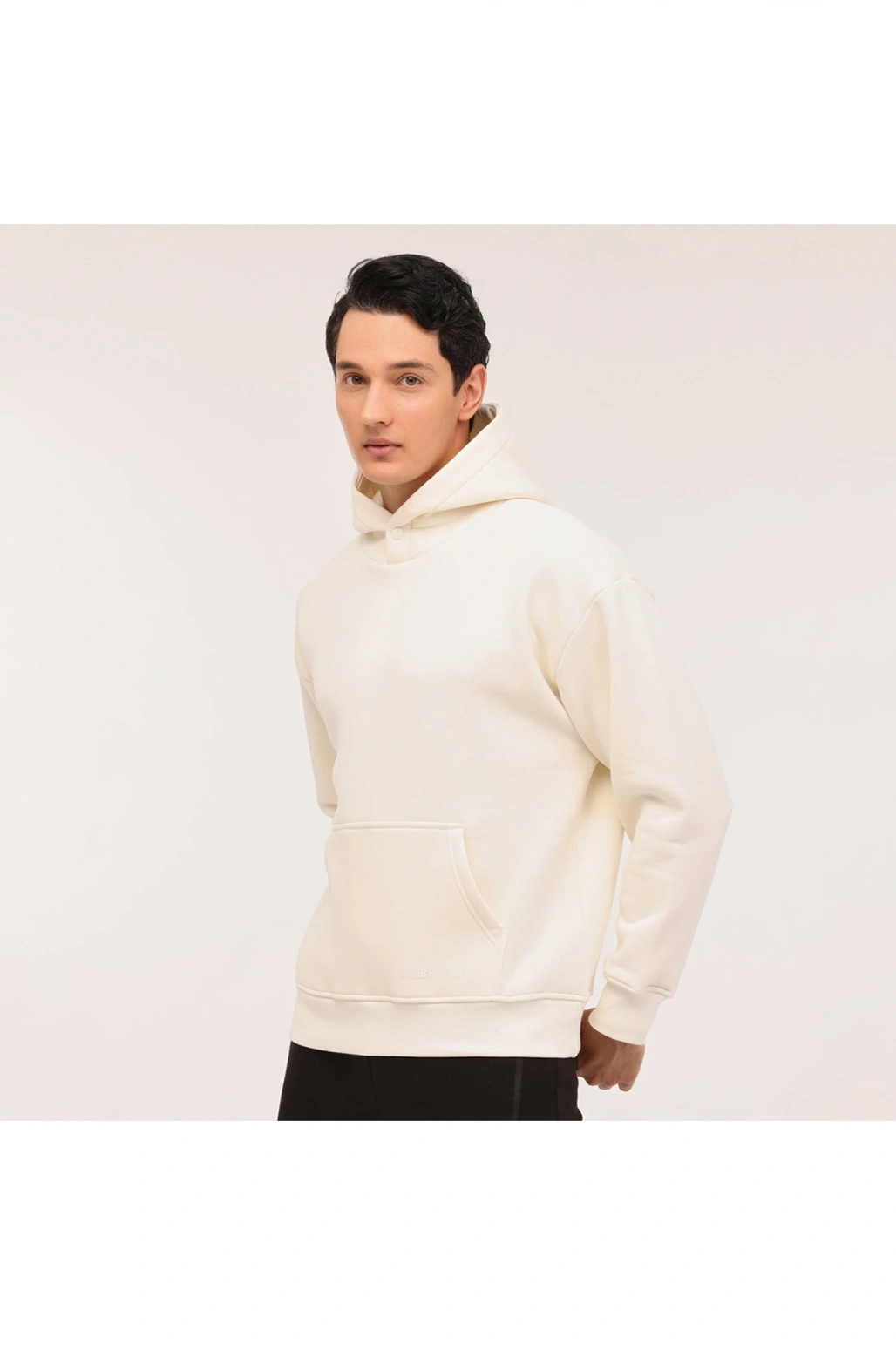 Ros Erkek Ekru Kapüşonlu Hoodie