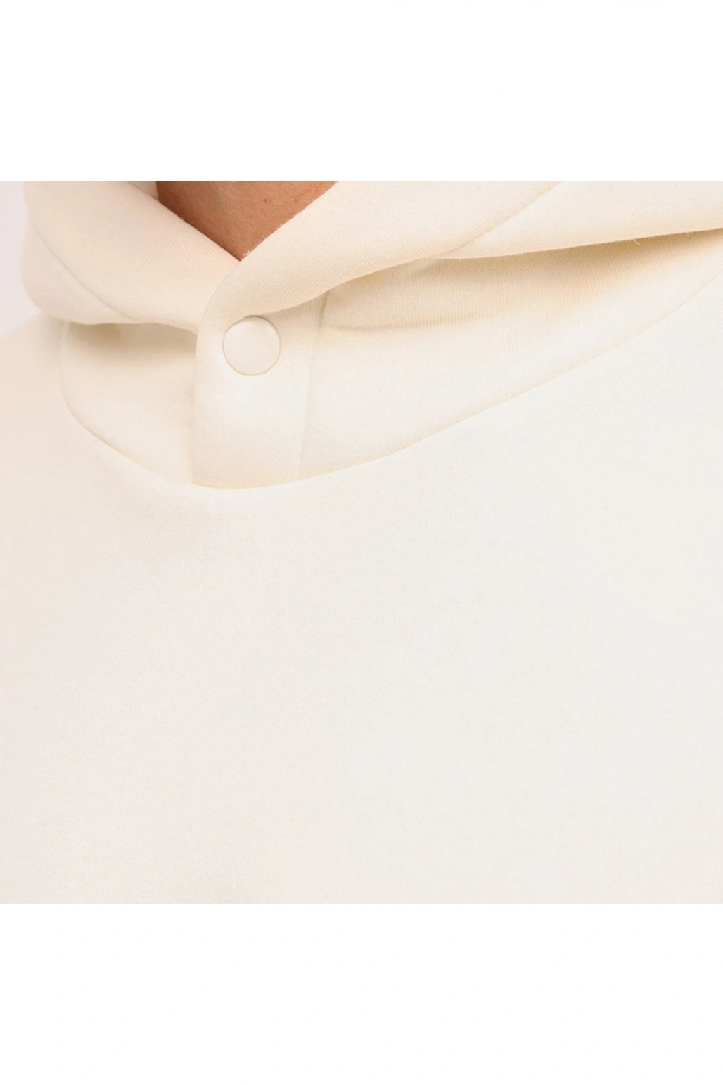 Ros Erkek Ekru Kapüşonlu Hoodie