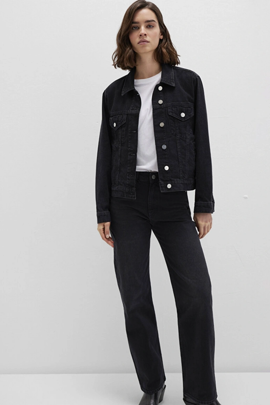 Ruby Iconic Koyu Gri Jean Ceket