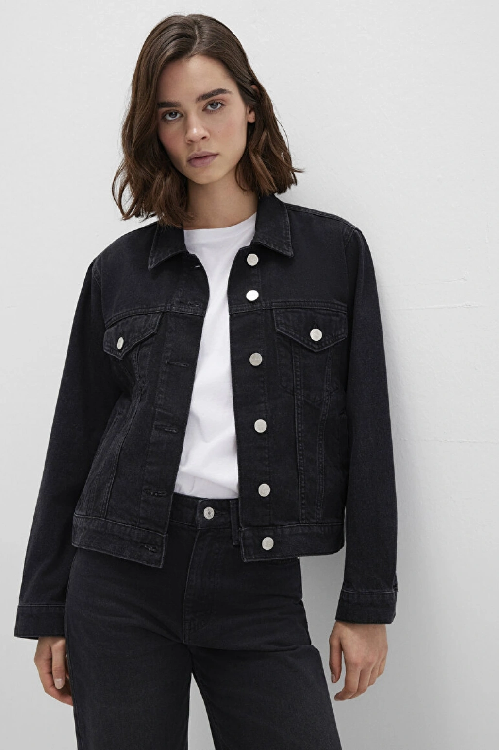 Ruby Iconic Koyu Gri Jean Ceket