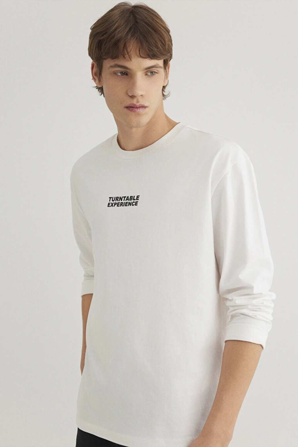 Sırt Baskılı Beyaz Tişört