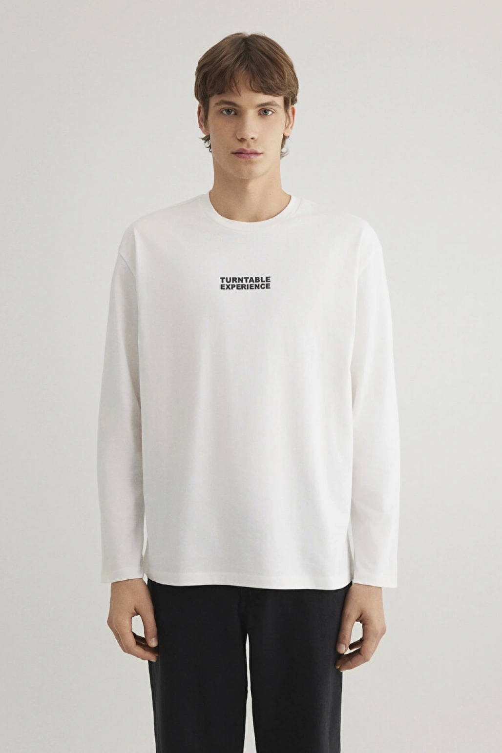 Sırt Baskılı Beyaz Tişört