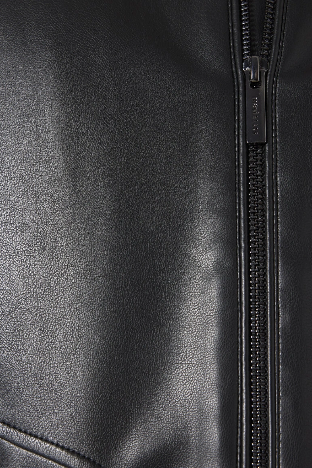 Siyah Biker Ceket Slim Fit / Dar Kesim