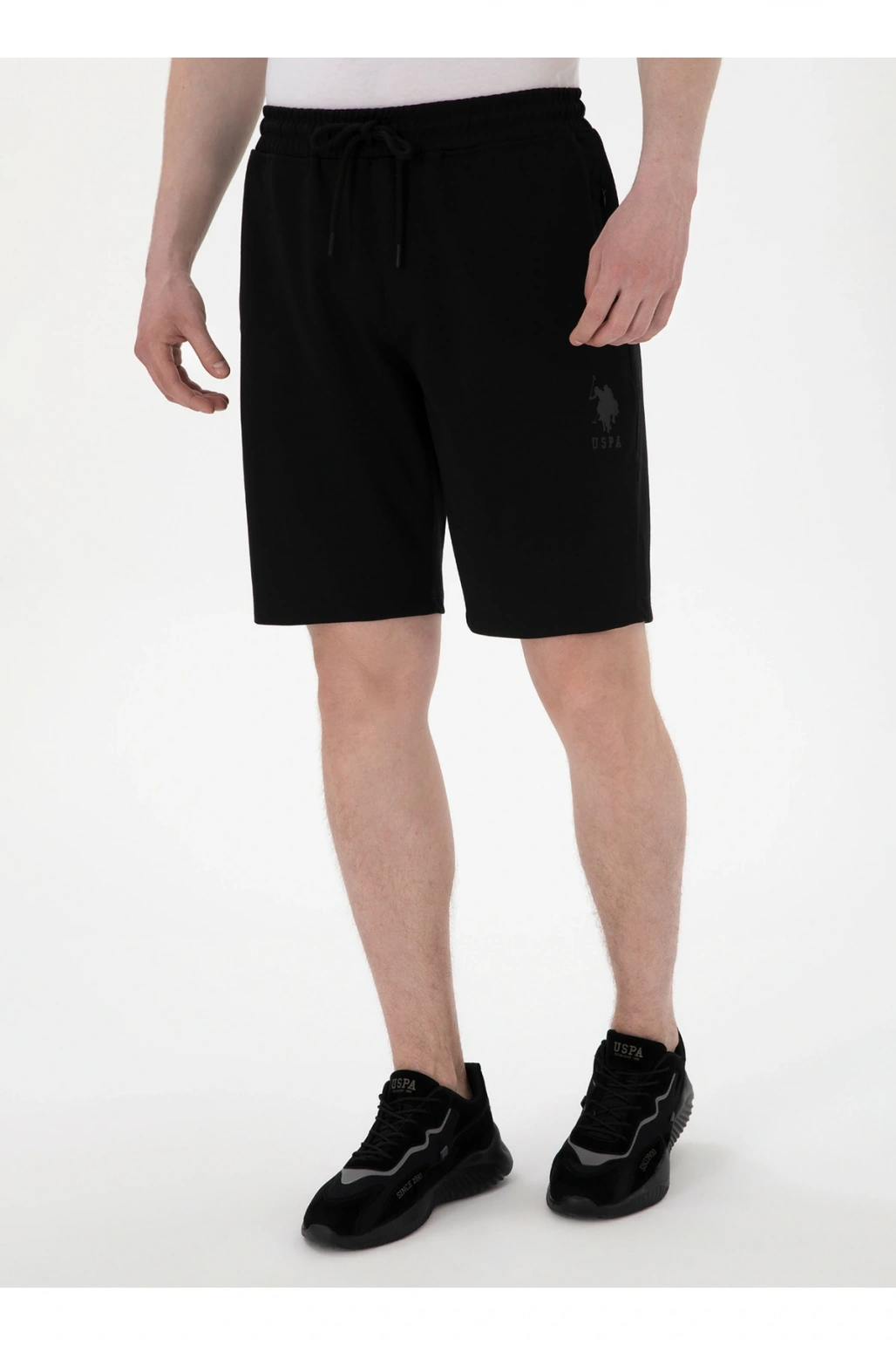 Siyah Erkek Regular Fit Sweat Şort TEROY