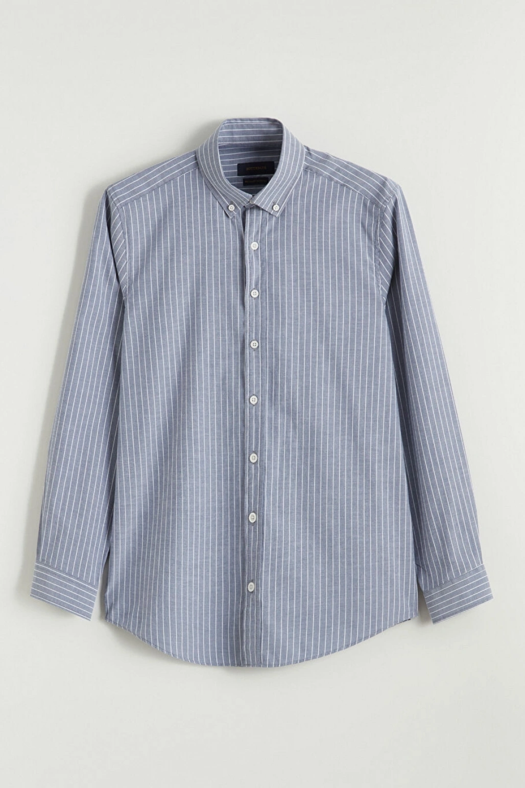 SOUTHBLUE Lacivert Regular Fit Uzun Kollu Çizgili Erkek Gömlek
