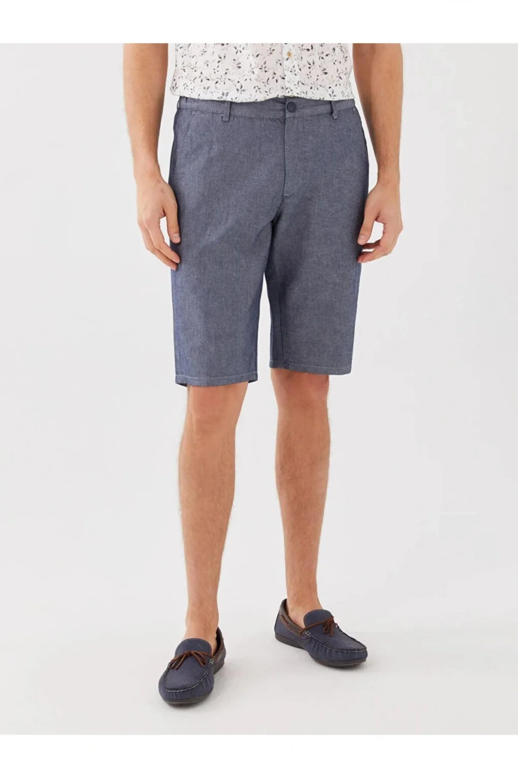 SOUTHBLUE Standart Kalıp Armürlü Erkek Bermuda Şort