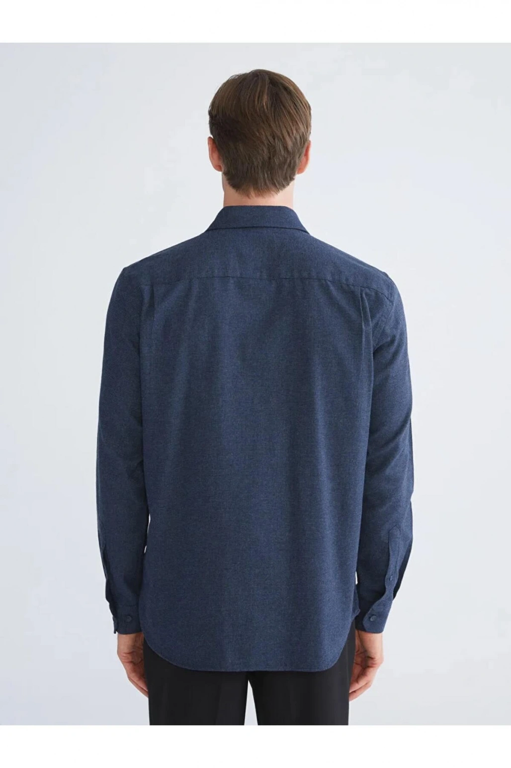 SOUTHBLUELacivert Regular Fit Uzun Kollu Erkek Oduncu Gömlek