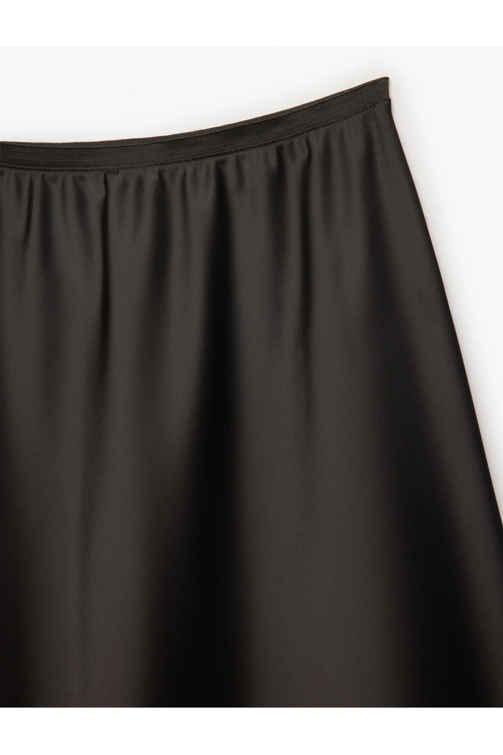 Standart Bel Regular Fit Saten Midi Etek