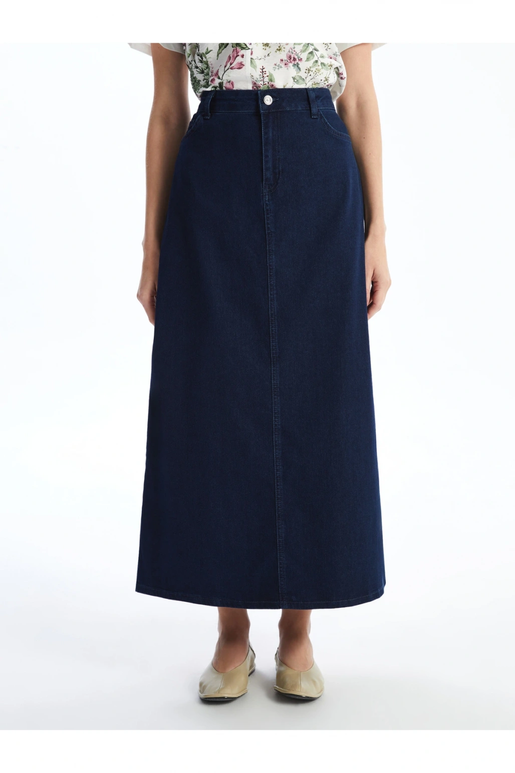 Standart Fit Kadın Jean Etek