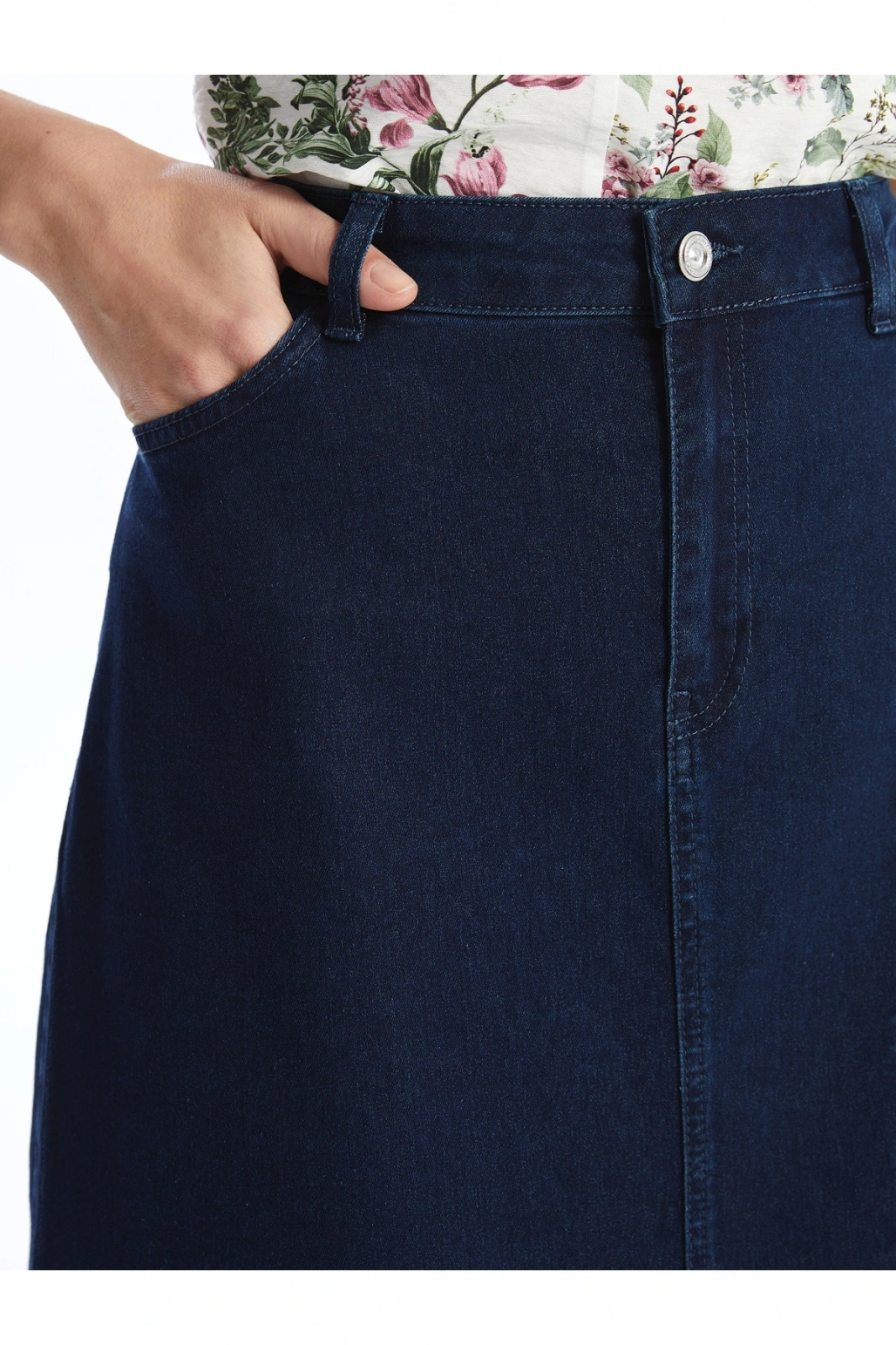 Standart Fit Kadın Jean Etek