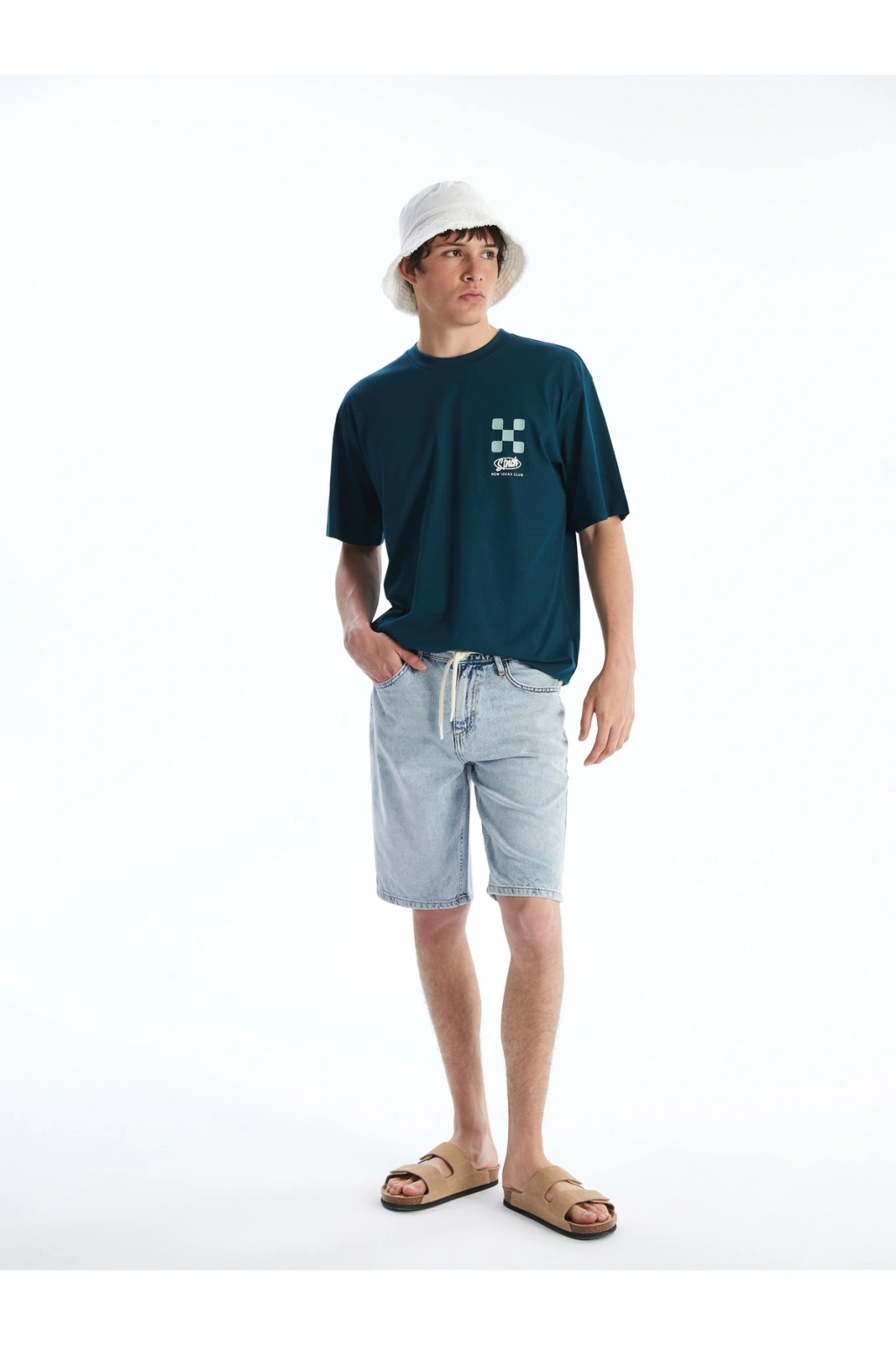 Standart Kalıp Erkek Jean Şort