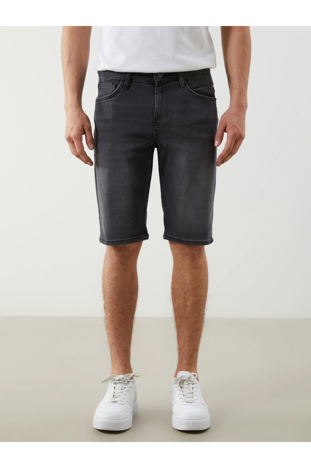 Standart Kalıp Erkek Jean Şort