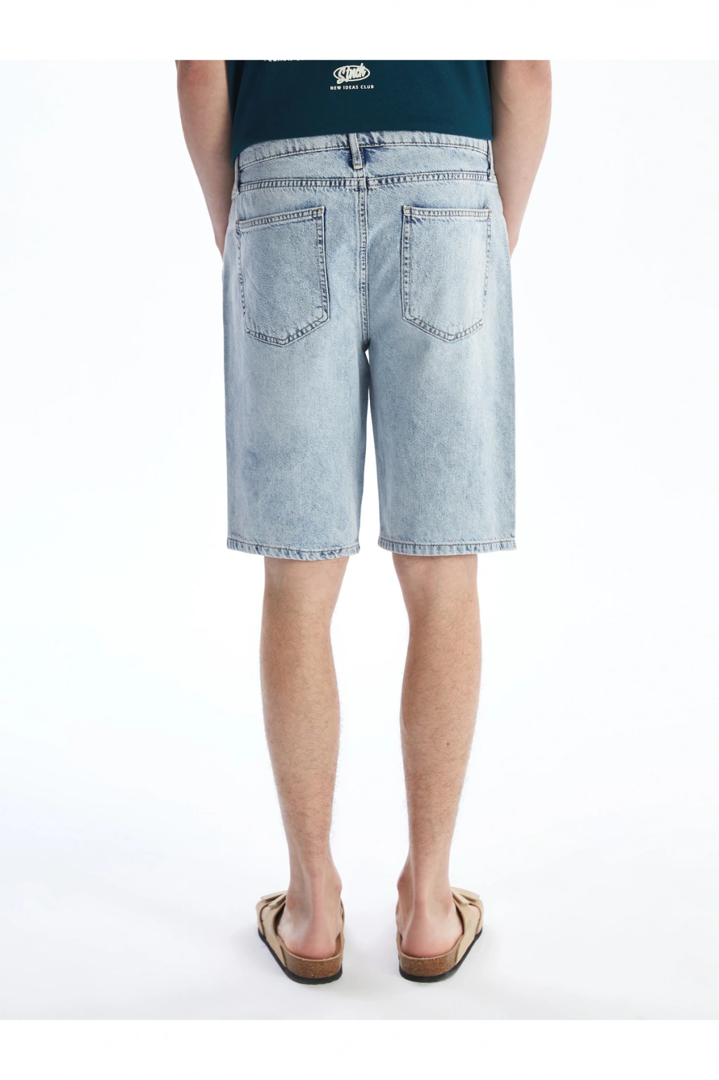 Standart Kalıp Erkek Jean Şort