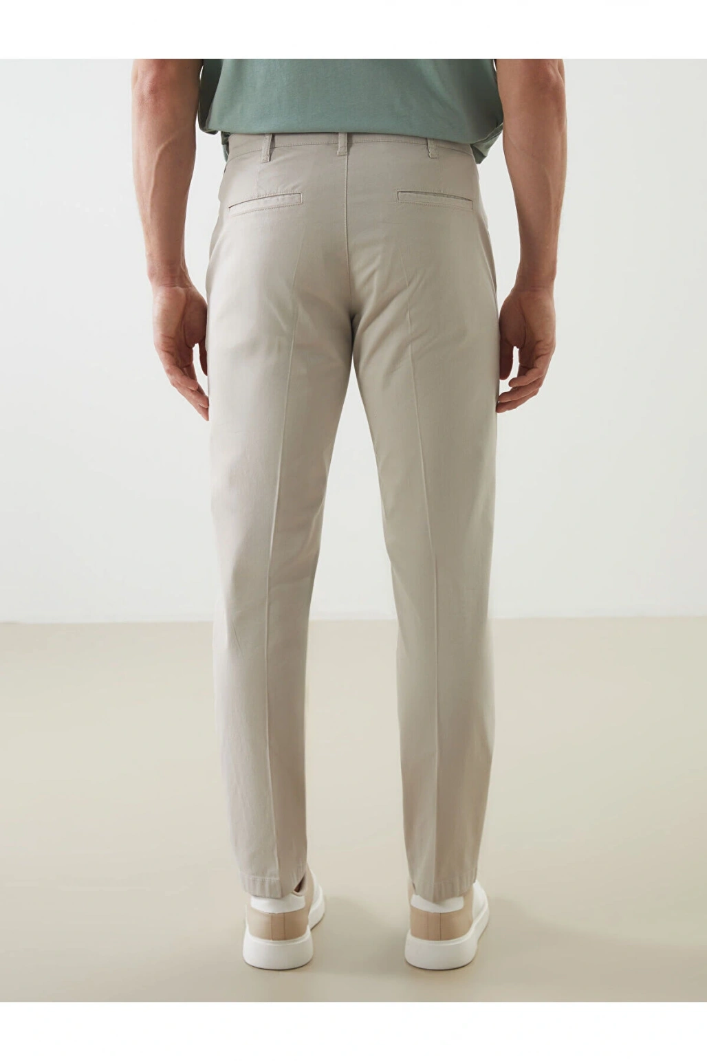 Standart Kalıp Gabardin Erkek Chino Pantolon