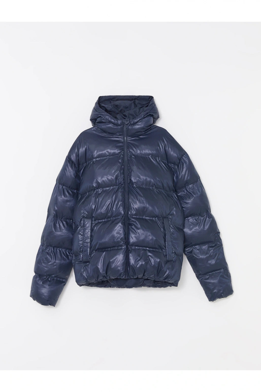 Standart Kalıp Kapüşonlu Erkek Şişme Mont