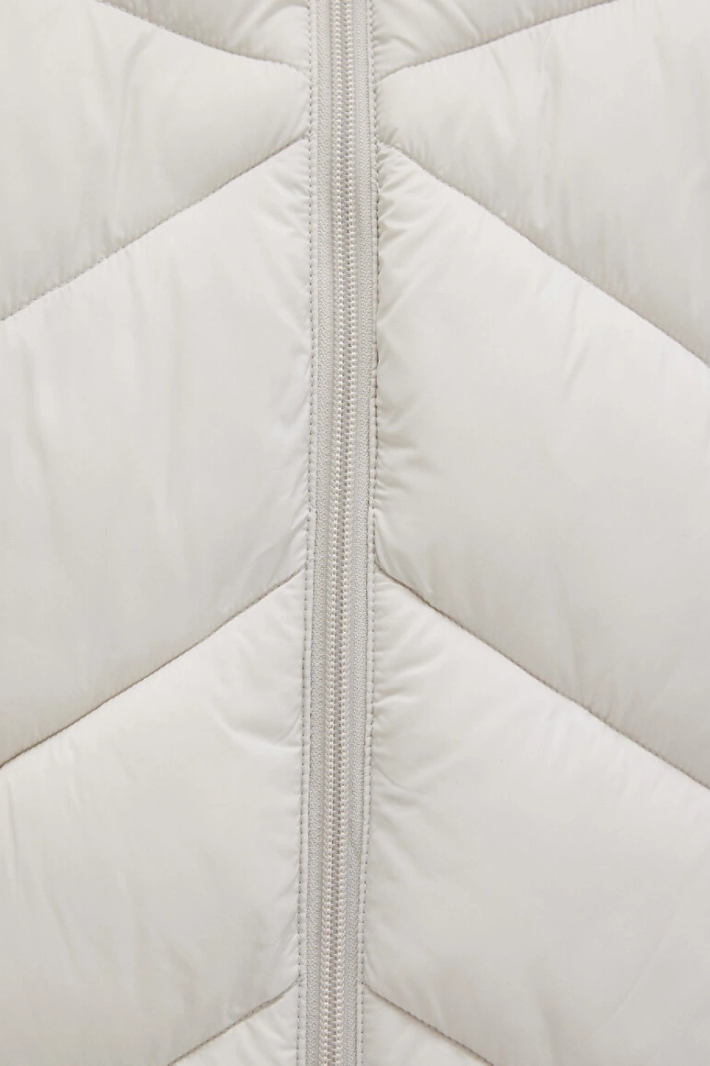 Su İtici Dik Yaka Ekru Şişme Mont