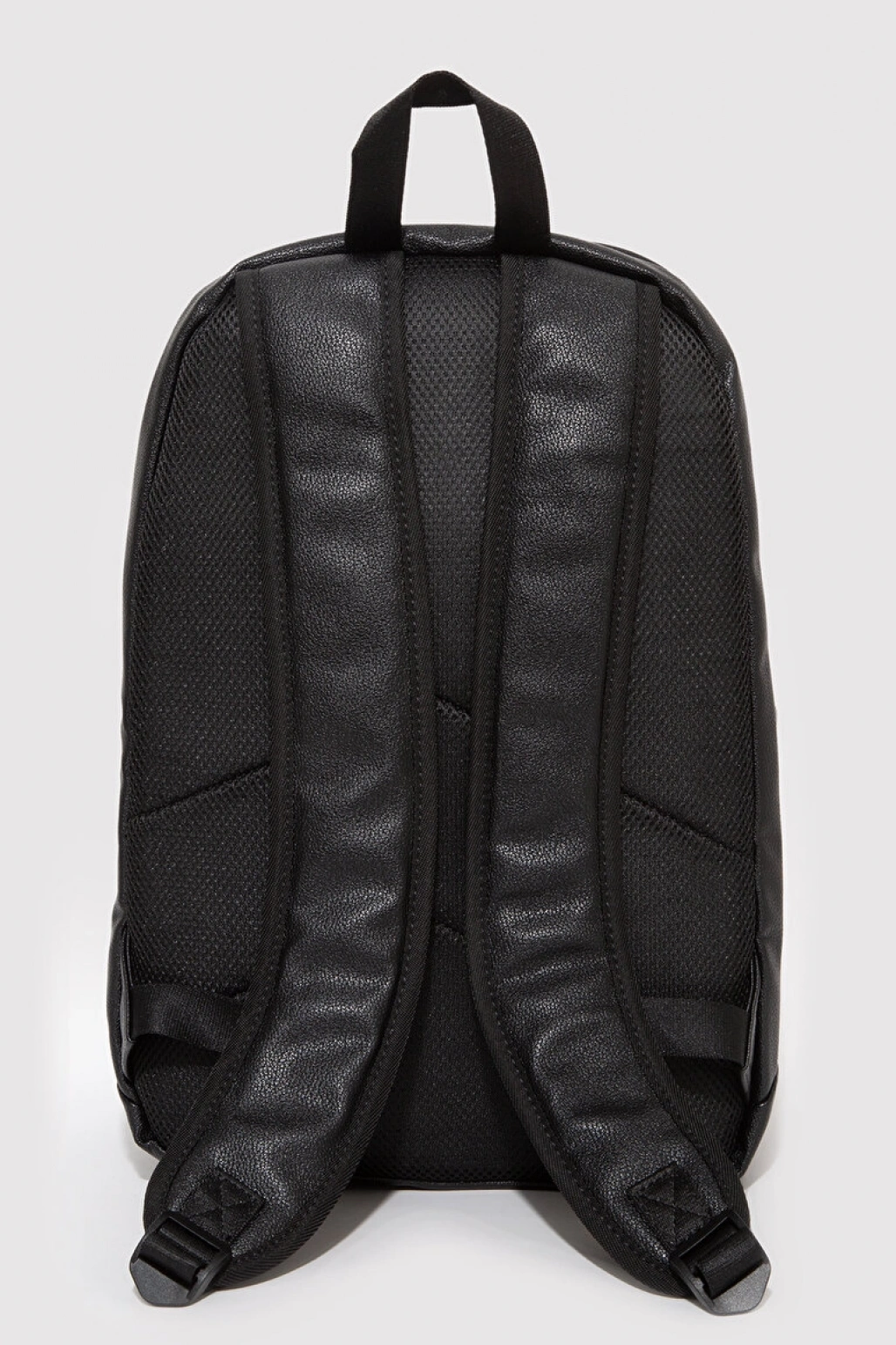 Suni Deri Siyah Sırt Çantası