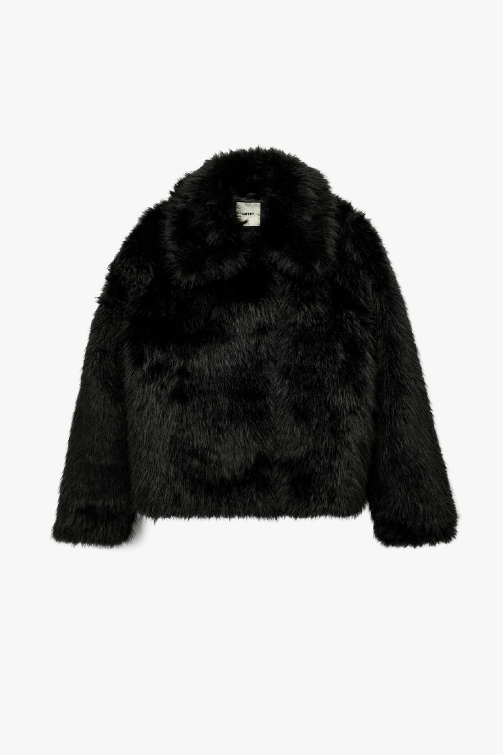 Suni Kürk Mont Uzun Kollu Crop