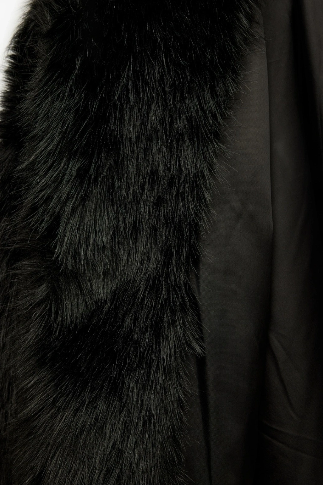 Suni Kürk Mont Uzun Kollu Crop