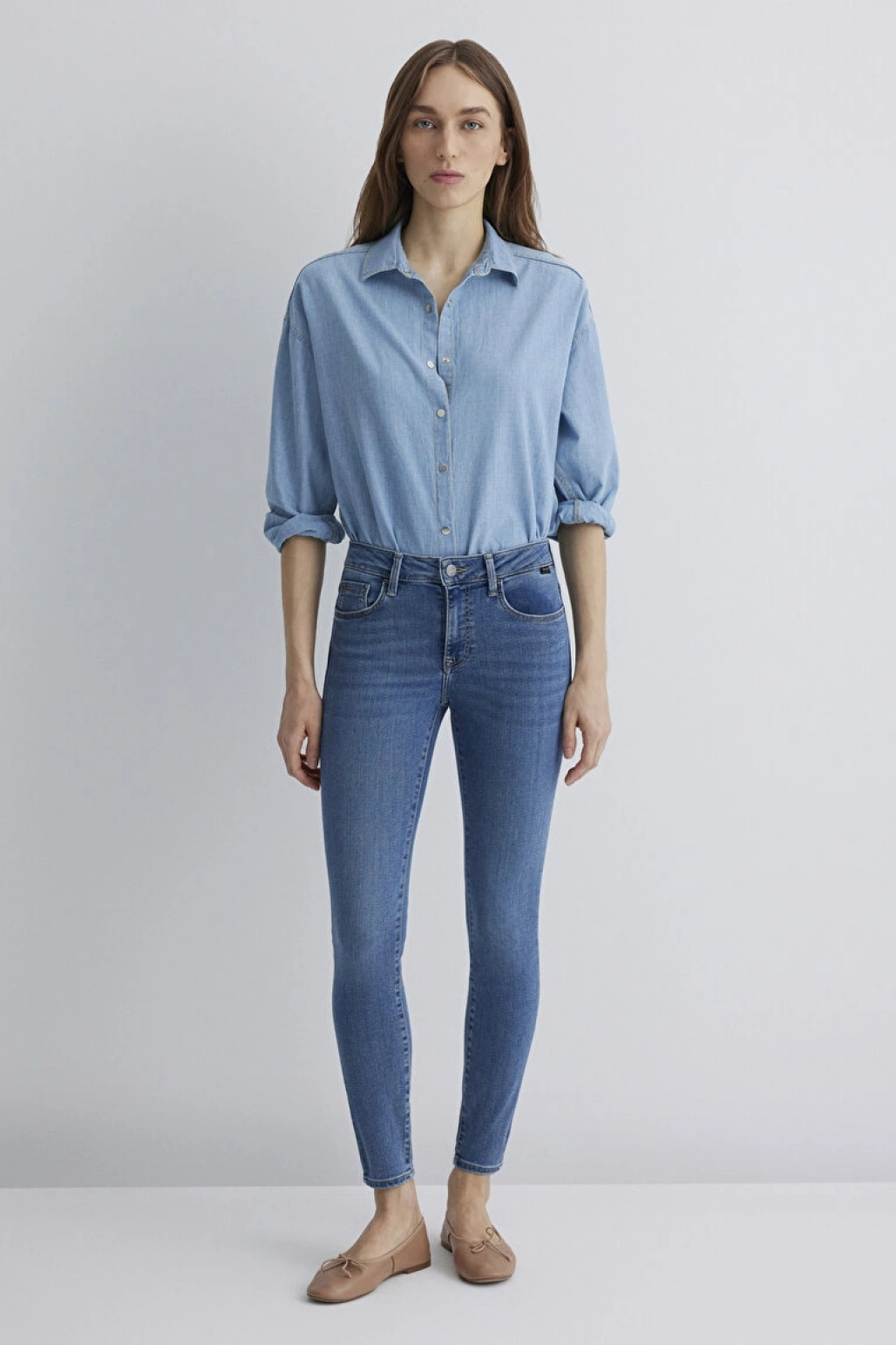 Tess Gold Luxury Vintage Indigo Mavisi Jean Pantolon