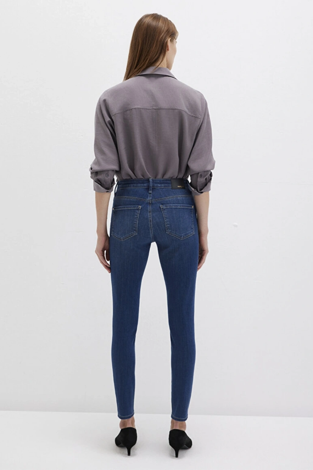 Tess Gold Premium Indigo Mavisi Jean Pantolon