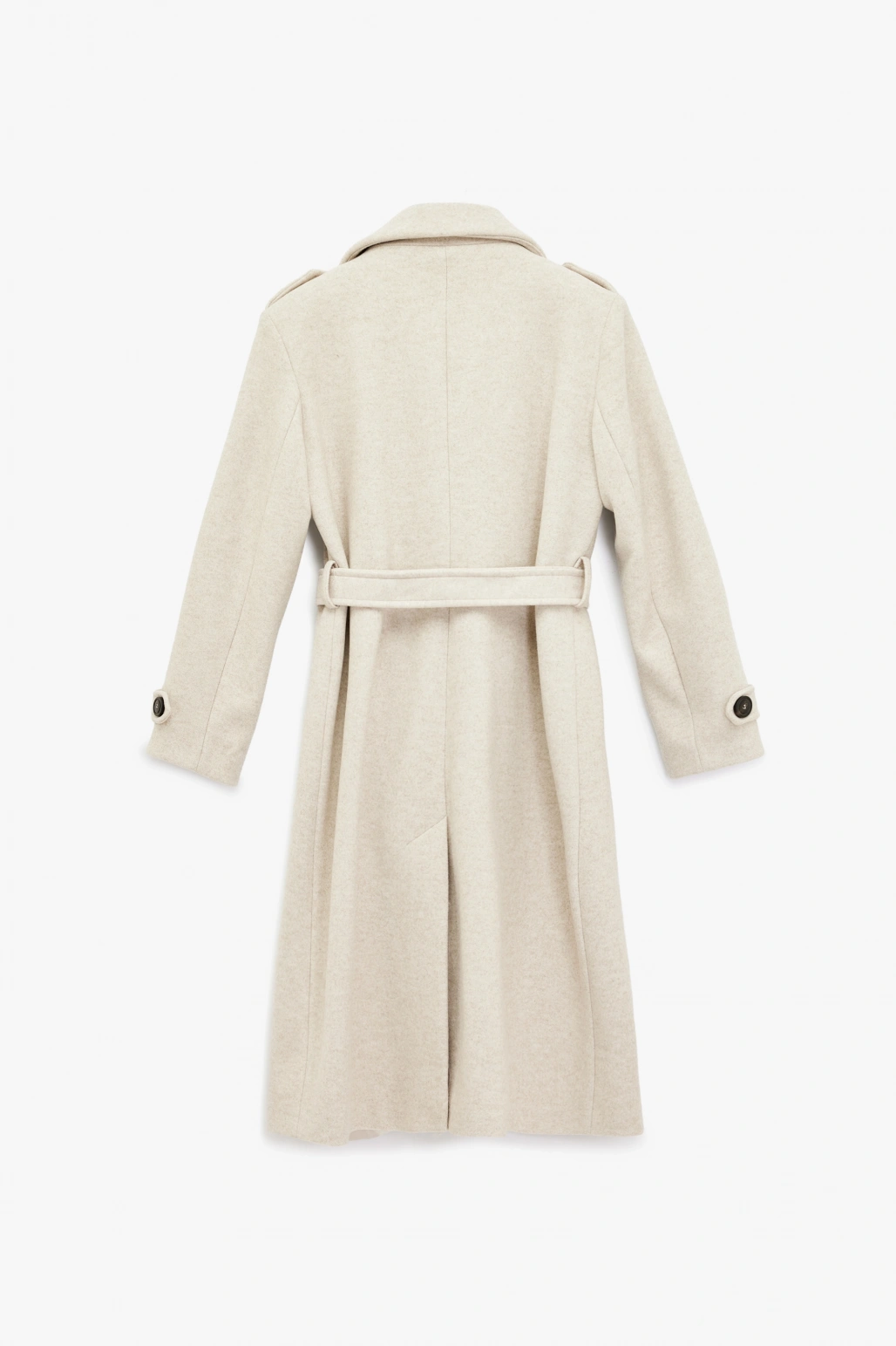 Trenç Kaban Kaşe Uzun Kollu Kruvaze Kemerli