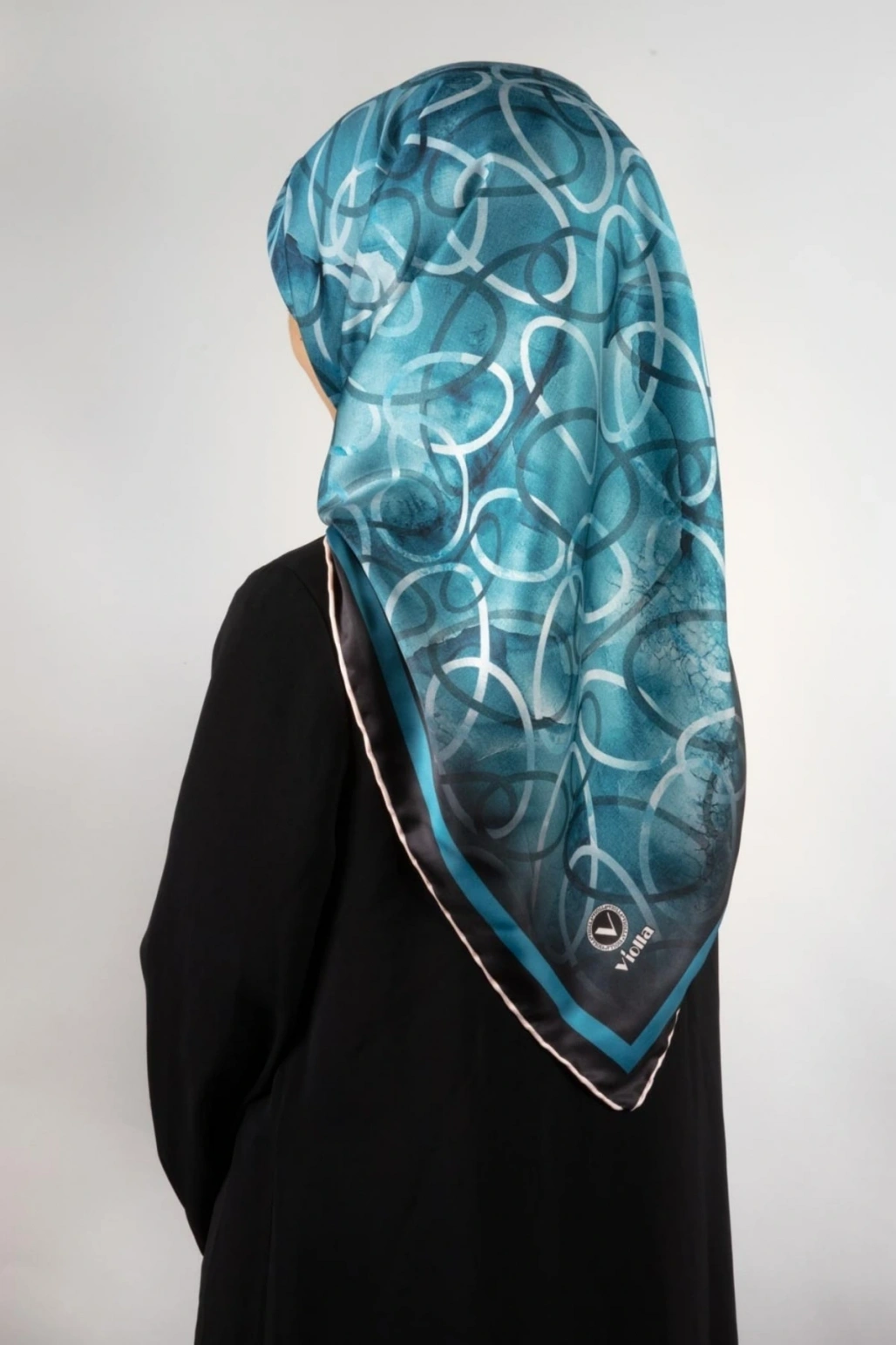 Twill Eşarp - Petrol Mavisi