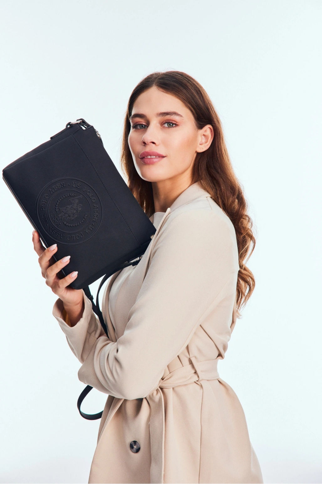 U.S. Polo Assn. Sıyah Kadın Postacı Çantası