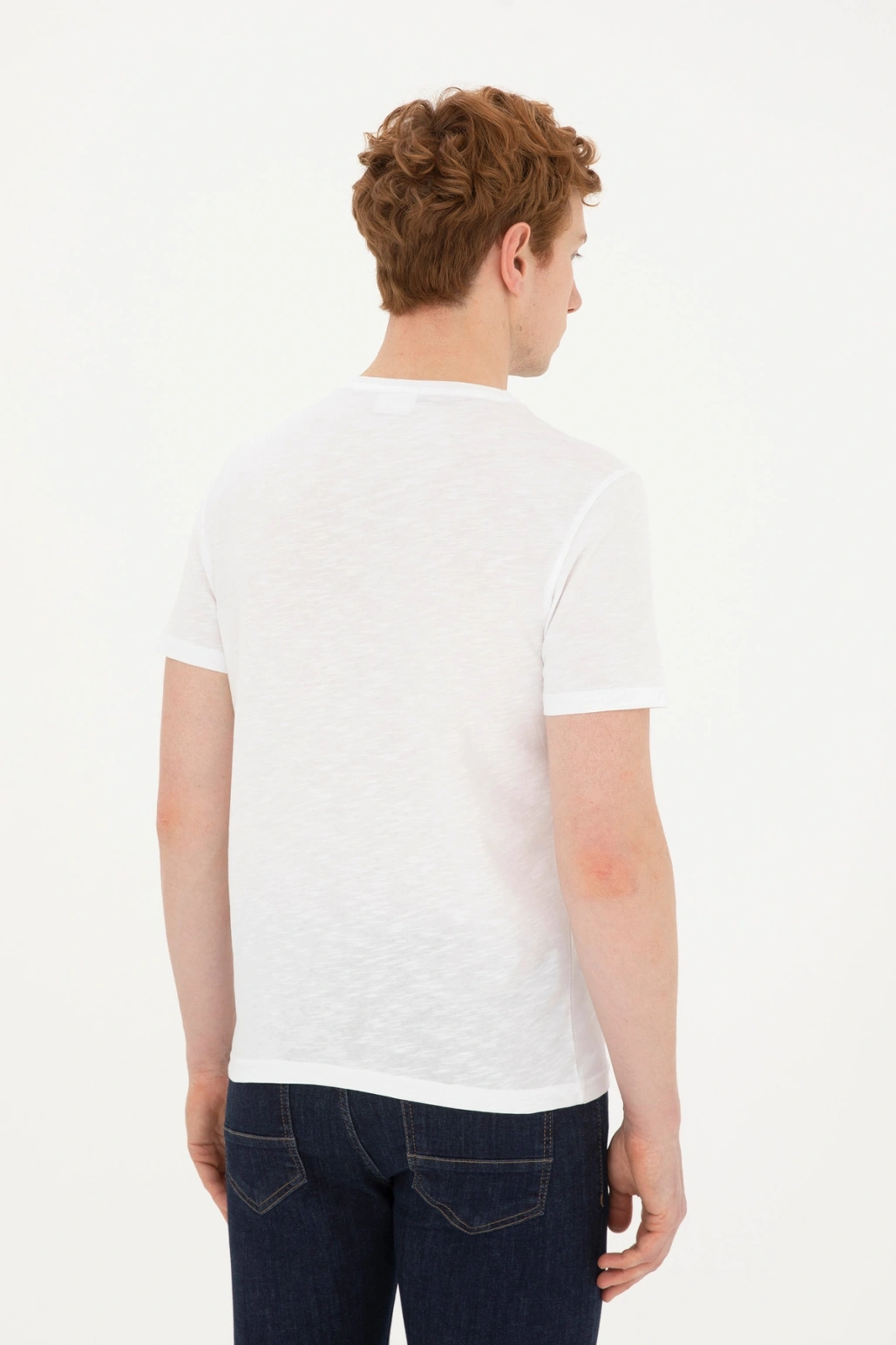 U.S. Polo Assn. Erkek Beyaz Basic Tişört Beyaz