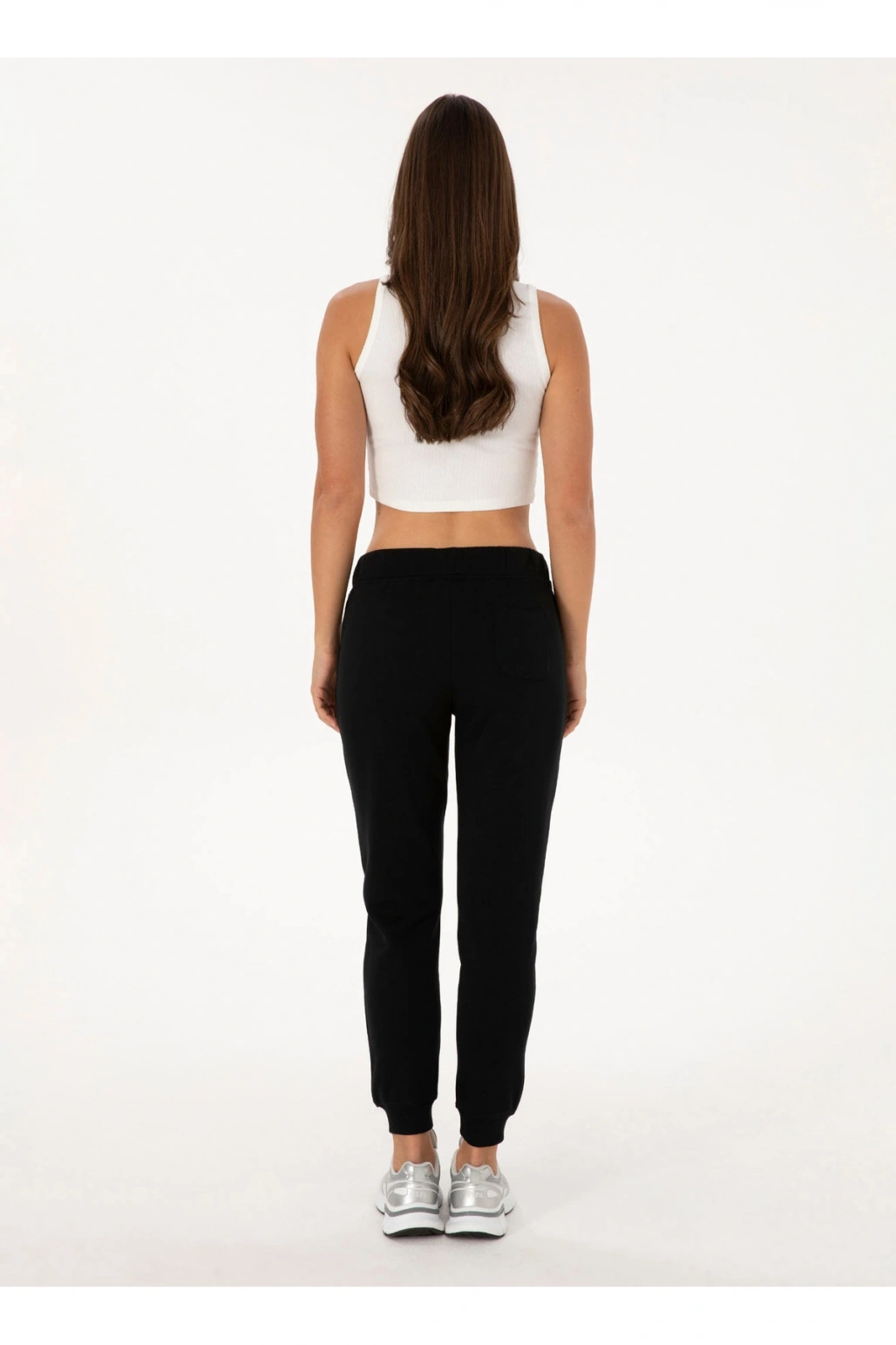 U.S. Polo Assn. Siyah Kadın Regular Fit Eşofman Altı