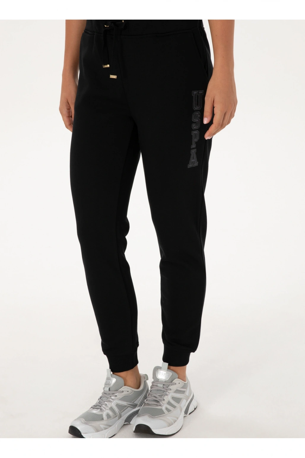 U.S. Polo Assn. Siyah Kadın Regular Fit Eşofman Altı