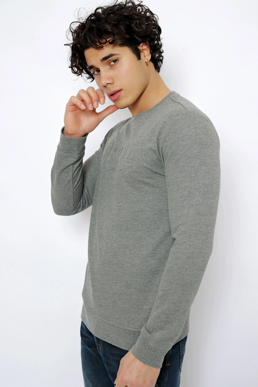 U.s. Polo Aasn. Erkek Dokuma Sweat T-shirt