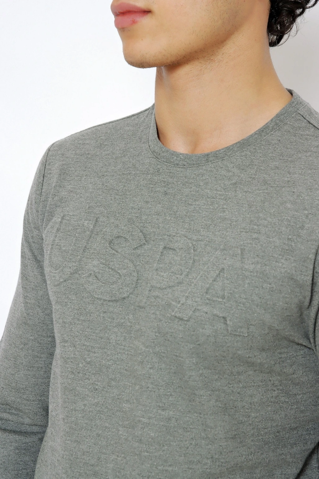 U.s. Polo Aasn. Erkek Dokuma Sweat T-shirt