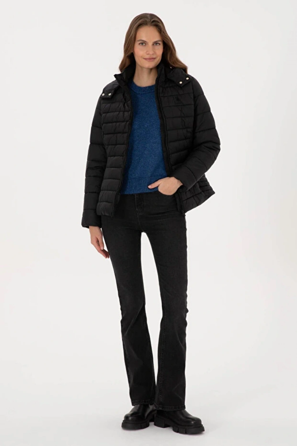 U.S. Polo Assn. Arancıa25K Siyah Kadın Mont