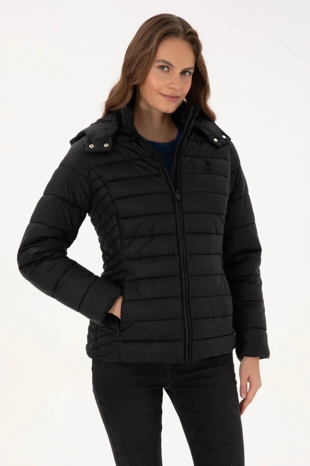 U.S. Polo Assn. Arancıa25K Siyah Kadın Mont