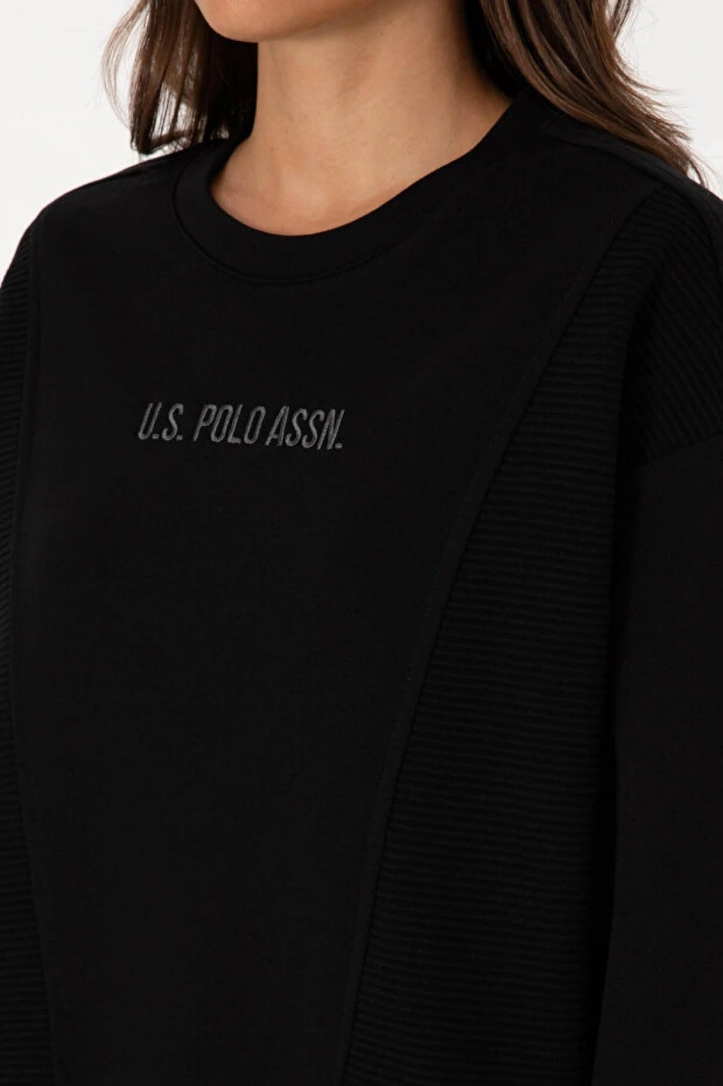 U.S. Polo Assn. Gatas Siyah Kadın Sweatshirt
